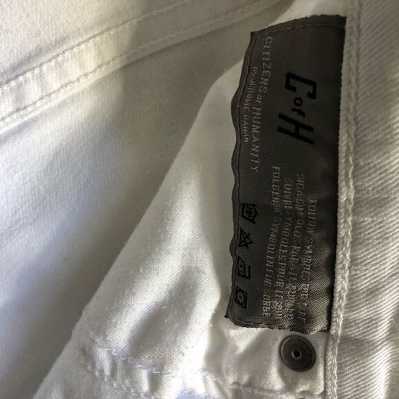 Revolve Citizens of Humanity Ava Straight Leg White Straight Leg Jeans - Picture 11 of 14